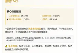 上半年国内黄金ETF增仓量飙升174%