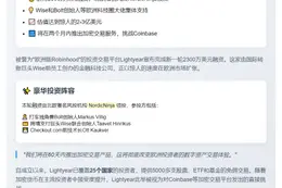 "欧洲投资应用Lightyear获2300万美元融资，拟推加密产品"