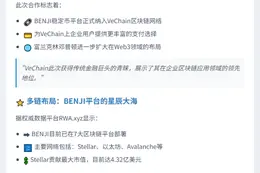 富兰克林邓普顿将BENJI平台引入VeChain
