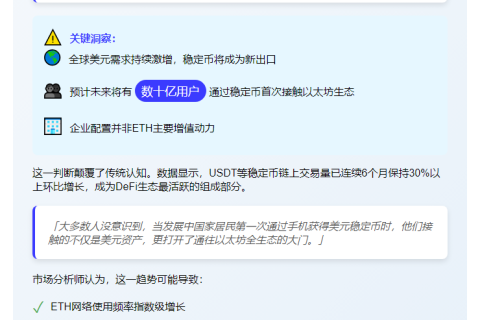 以太坊前核心开发者：ETH未来看涨逻辑非企业配置