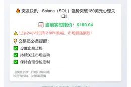 SOL突破180美元