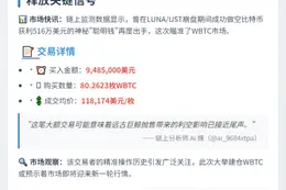 聪明钱半小时狂买948.5万WBTC