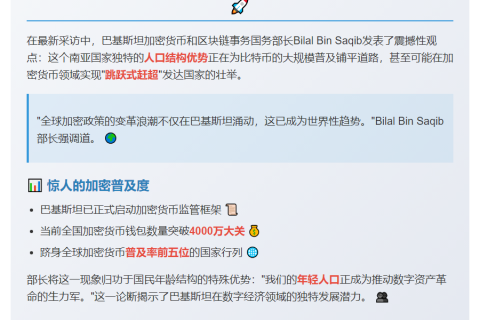 巴部长：人口优势助力比特币在巴飞跃发展