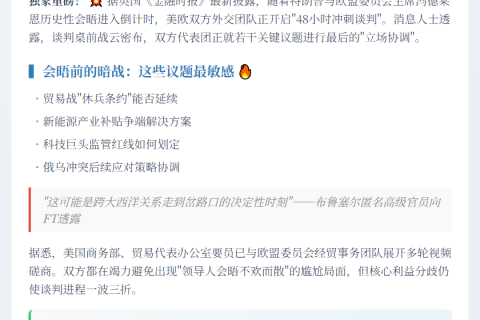 欧美官员在关键会面前紧急磋商