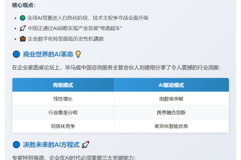 人工智能成全球科技竞争制高点