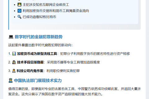 警方破获2000万美元比特币洗钱案