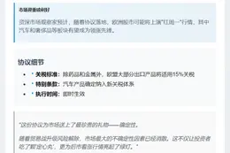 欧美协议利好，股市将反弹
