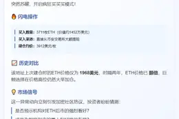 巨鲸两年后再度建仓3711枚ETH