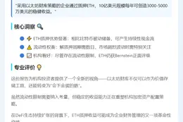 ETH财库或年赚5000万美元