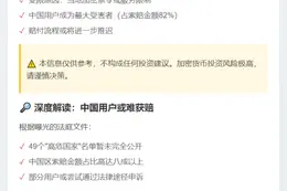 49个地区用户或无法获FTX破产赔偿