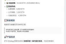 以太坊资管ETH Strategy融资4650万美元
