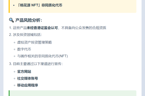 香港证监会警示三款可疑投资产品