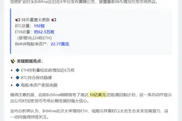 Bitmine ETH持仓增至62.5万枚