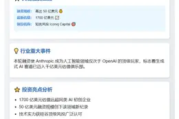 Anthropic拟以1700亿估值融资50亿