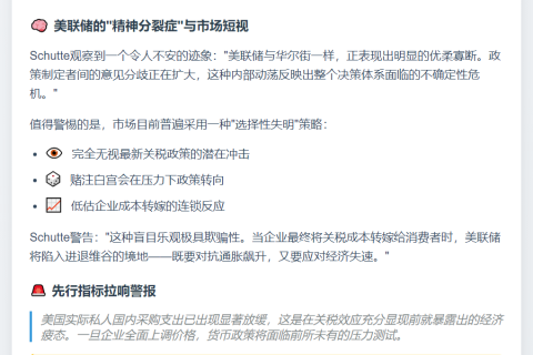 美股无视特朗普关税威胁存风险