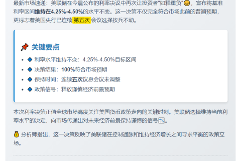 美联储五度维持利率不变
