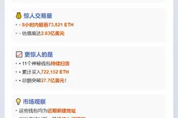 三新建钱包8小时狂购7.3万枚以太坊