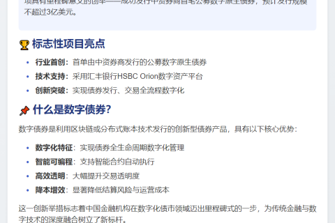 国泰君安首发3亿美元数字债券