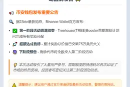 Binance Wallet完成TREE首期奖励发放