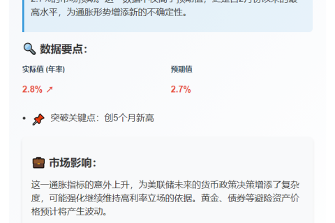 美国PCE数据超预期