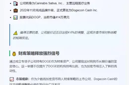 "Dogecoin Cash成立子公司助力DOGE财库"