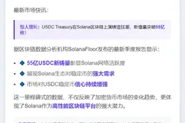 Solana链第二季度新增铸造55亿USDC