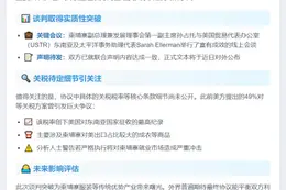 柬埔寨与美就关税达成协议