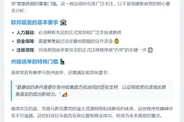 马斯克新党需符合美国政党组建要求