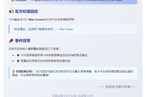 TON回应CZ：质押10年获阿联酋黄金签证