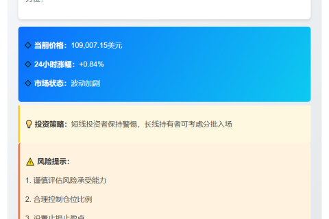 ```
比特币突破10.9万美元
```