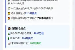 Unipcs销毁22.3万美元SAVIOUR代币