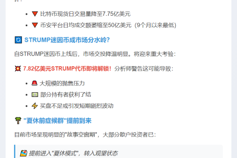 加密市场散户交易低迷，提前入"夏休模式"