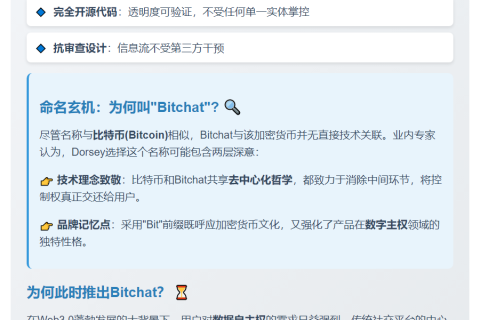 Jack Dorsey推去中心化聊天应用Bitchat 与比特币无关