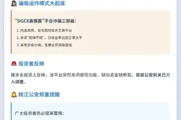 "桃江公安警示：'DGCX鑫慷嘉'涉嫌集资诈骗"