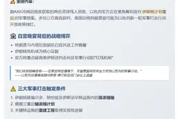 以方研判特朗普或开绿灯 对伊动武
