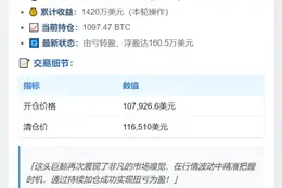 巨鲸再空BTC 空仓破1亿