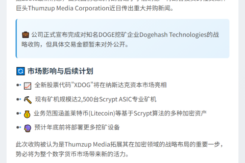 Thumzup收购Dogehash
