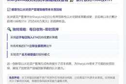 "SharpLink质押以太坊获利1388枚ETH"