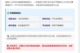12.5万滚仓ETH爆仓，本金剩77万