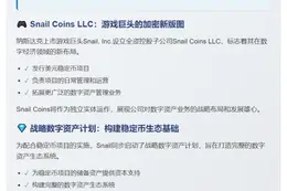 《Snail成立稳定币子公司Snail Coin》