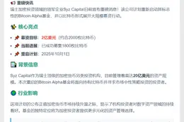 瑞士Syz Capital拟重启2亿美元比特币基金