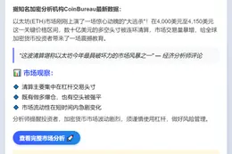 以太坊4,000-4,150美元清算数十亿美元