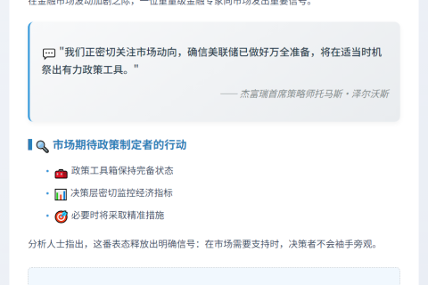 美联储：已备好工具随时出手