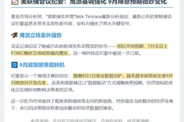 美联储会议纪要确认已知信息