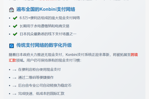 日本借现金支付系统推稳定币汇款