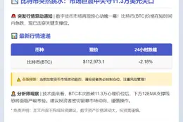 **BTC失守11.3万美元**