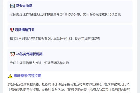 加密市场失血19亿，聚焦鲍威尔讲话