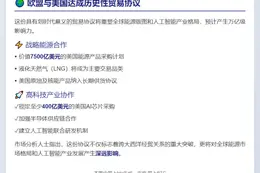欧美就贸易协议联合声明达共识
