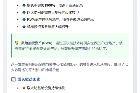 2024年以太坊RWA资产激增20倍