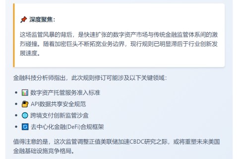 美监管机构重定开放银行规则